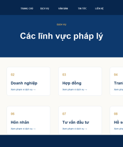Ảnh minh họa website luật - giao diện 2
