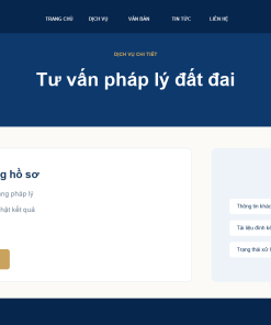 Ảnh minh họa website luật - giao diện 3