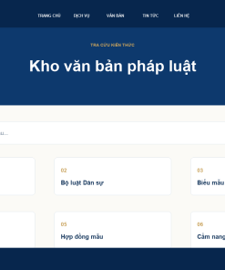 Ảnh minh họa website luật - giao diện 4