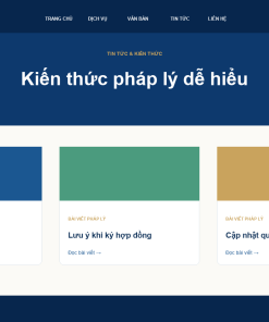 Ảnh minh họa website luật - giao diện 5