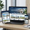real estate web design mockup vn