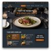 restaurant web design mockup vn
