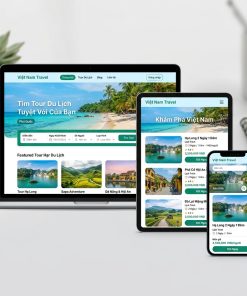Thiết Kế Landing Page Bất Động Sản Chuyên Nghiệp, Chuẩn SEO 14 travel web design mockup vn 10