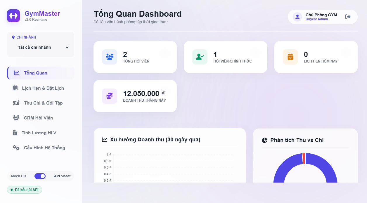 Bộ Giải Pháp Web App + Google Sheets Dashboard