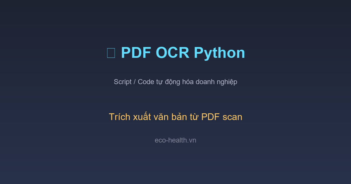 Công Cụ Trích Xuất Văn Bản PDF - OCR Python