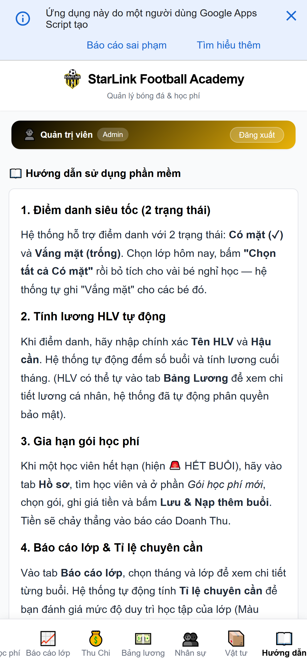 StarLink mobile - Hướng dẫn trên điện thoại