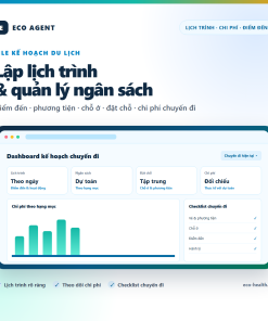File kế hoạch du lịch, lịch trình, điểm đến và ngân sách chuyến đi