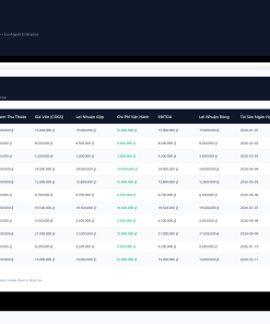 Alternative view of File Đo Lường Chỉ Số Sức Khỏe Tài Chính Google Sheet Tự Động Hóa, Dashboard BI Chuyên Nghiệp
