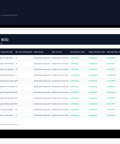 Alternative view of File Dự Toán Chi Phí Thi Công Nội Thất & Xây Dựng BOQ Google Sheet Tự Động Hóa, Dashboard BI Chuyên Nghiệp